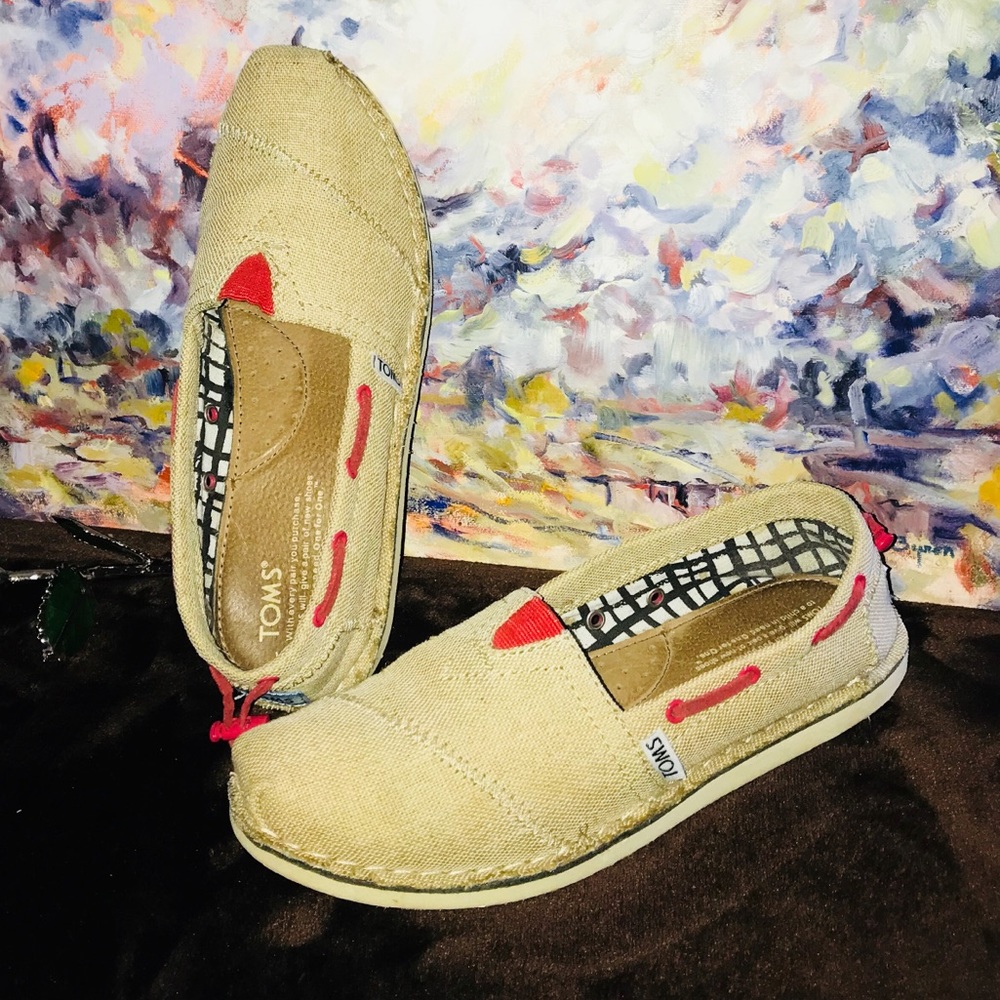 Awesome Woven Burlap TOMS